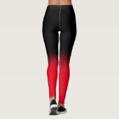 Leggings negro con lunares y fondo personalizable (Achterkant)