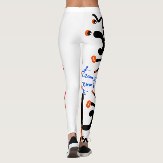Leggings " Ojos di Surreo Mirroris " door Jacob Ke (Achterkant)