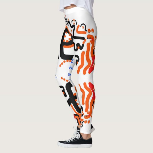 Leggings " Ojos di Surreo Mirroris " door Jacob Ke (Links)