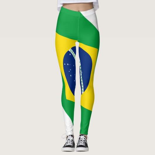 Leggings onder de vlag van Brazilië (Voorkant)