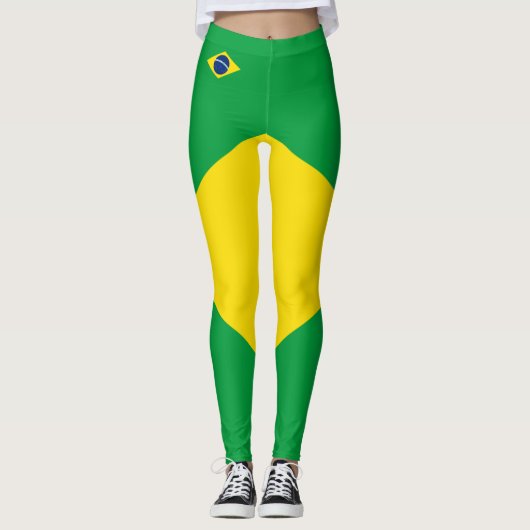 Leggings onder de vlag van Brazilië (Voorkant)