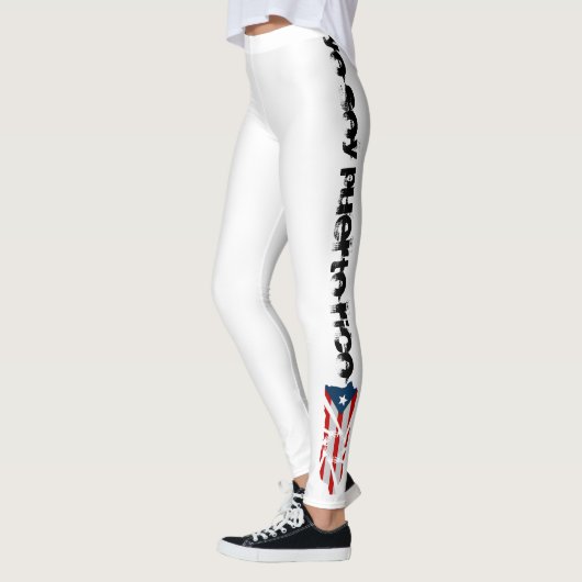 Leggings onder de vlag van Puerto Rico voor werkui (Links)