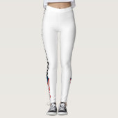 Leggings onder de vlag van Puerto Rico voor werkui (Voorkant)