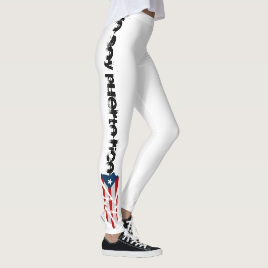 Leggings onder de vlag van Puerto Rico voor werkui (Rechts)