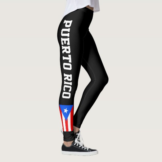 Leggings onder de vlag van Puerto Rico voor werkui (Rechts)