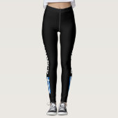 Leggings onder Griekse vlag voor sportfitness (Voorkant)