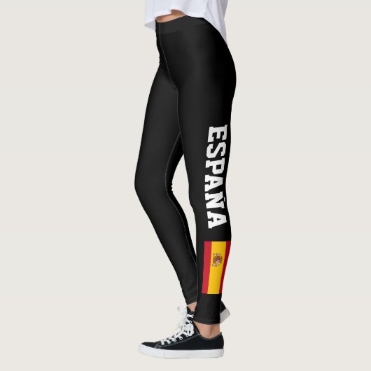 Leggings onder Spaanse vlag voor fitnesssport (Links)