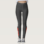 Leggings onder Zwitserse vlag voor fitness voor sp (Voorkant)