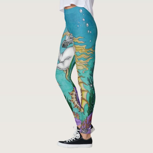 Leggings onderwaterpaarden (Links)