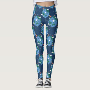 leggings op de schattige Aarde