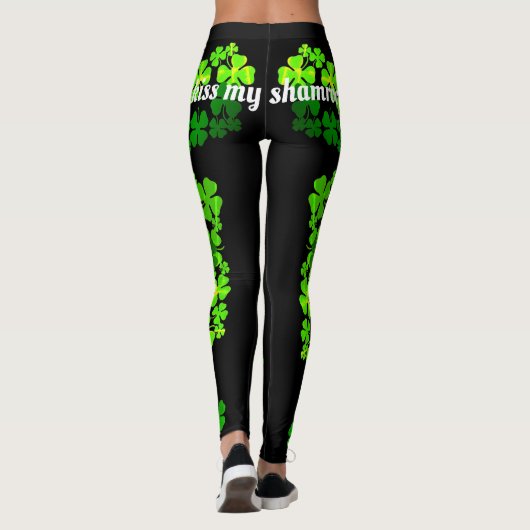 Leggings op de St Patricks Day Kus My Shamrocks (Achterkant)
