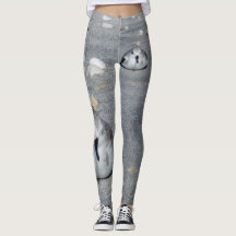 leggings op het strand