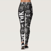 Leggings op het zwarte en witte festival (Achterkant)
