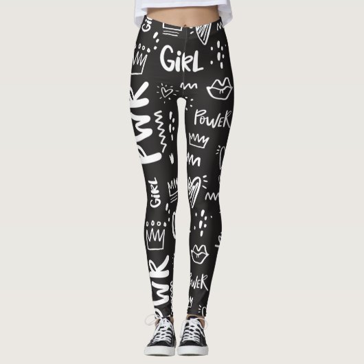 Leggings op het zwarte en witte festival (Voorkant)