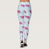 Leggings op maat van tropische vissen (Achterkant)