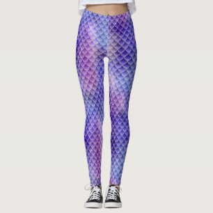 Leggings op Paarse zeemeermindel