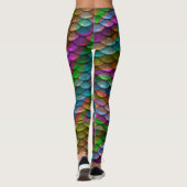 Leggings op visschaal Zeemachtigen, vreemde leggin (Achterkant)