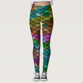 Leggings op visschaal Zeemachtigen, vreemde leggin (Voorkant)