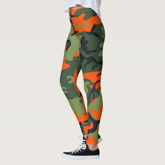 Leggings Oranje Camouflage voor jagers (Links)