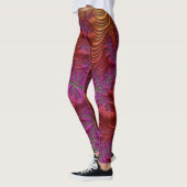 Leggings ~oranje paarse zany ~ Origineel (Links)