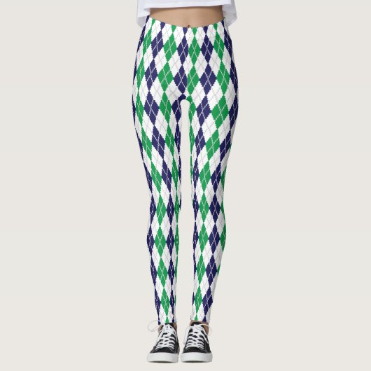 Leggings over de groene stijl (Voorkant)