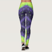 Leggings ~ paars geel ~ Origineel (Achterkant)