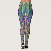 Leggings ~ paars groen ~ Origineel (Achterkant)