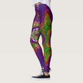 Leggings ~ paars groen roze ~ Origineel (Links)