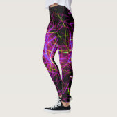 Leggings Paars Roze en Geel (Links)