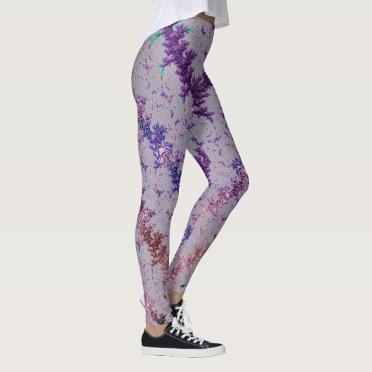 Leggings ~ Paars roze groen ~ Origineel (Rechts)