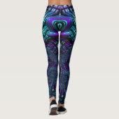 Leggings ~paarse blauw ~ Origineel (Achterkant)