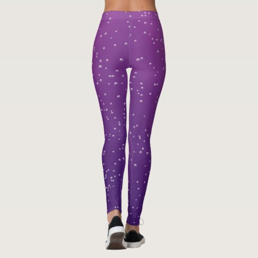 Leggings Paarse druiven Soda Bubbles (Achterkant)