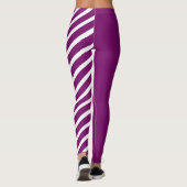 Leggings Paarse en witte jester (Achterkant)