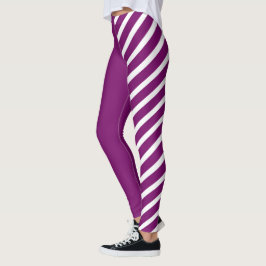 Leggings Paarse en witte jester