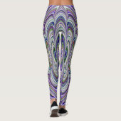 Leggings ~paarse groene wit ~ Origineel (Achterkant)