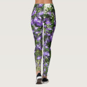 Leggings Paarse lentevloeren (Achterkant)