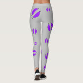 Leggings Paarse schijven (Achterkant)