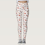 Leggings paddenstoelpatroon<br><div class="desc">Whimysisch patroon van waterverf illustratie van verschillende paddenstoelen.</div>