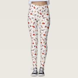 Leggings paddenstoelpatroon
