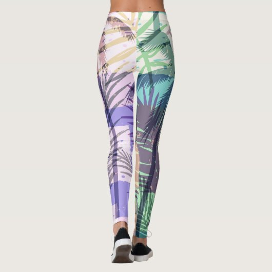 Leggings Palm Trees Pattern (Achterkant)