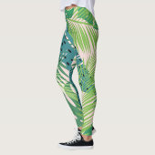Leggings palmlederen patroon (Links)