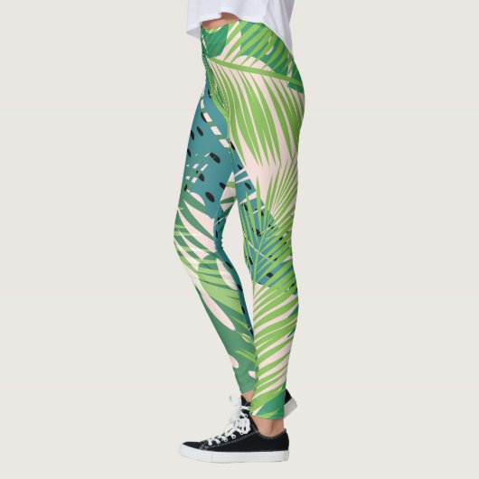 Leggings palmlederen patroon (Links)