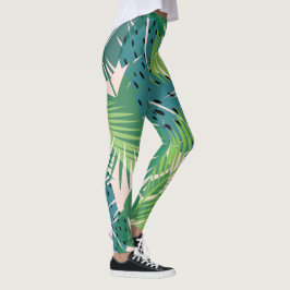Leggings palmlederen patroon