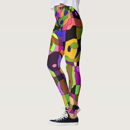 Leggings Pastel Harlequin Multi Color Custom (Links)