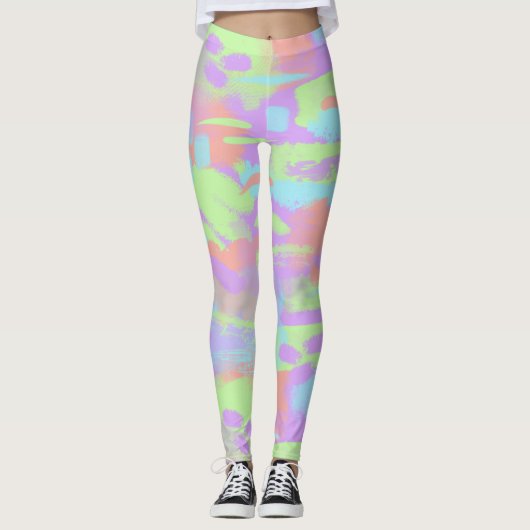 Leggings Penseelpatroon (Voorkant)