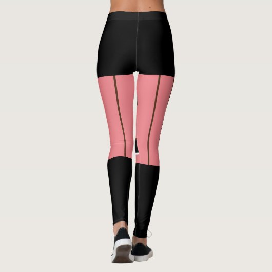 Leggings (perzik zwart) RFPMDesigns ©️2024 (Achterkant)