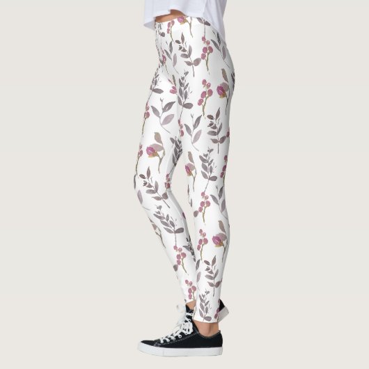 LEGGINGS  PINK LEAVES (Links)