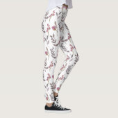 LEGGINGS  PINK LEAVES (Rechts)