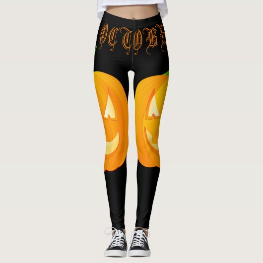 Leggings pompoen (Voorkant)