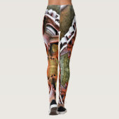 LEGGINGS, PUNK KOG, METAAL, VISTUIG, ROST LEGGINGS (Achterkant)
